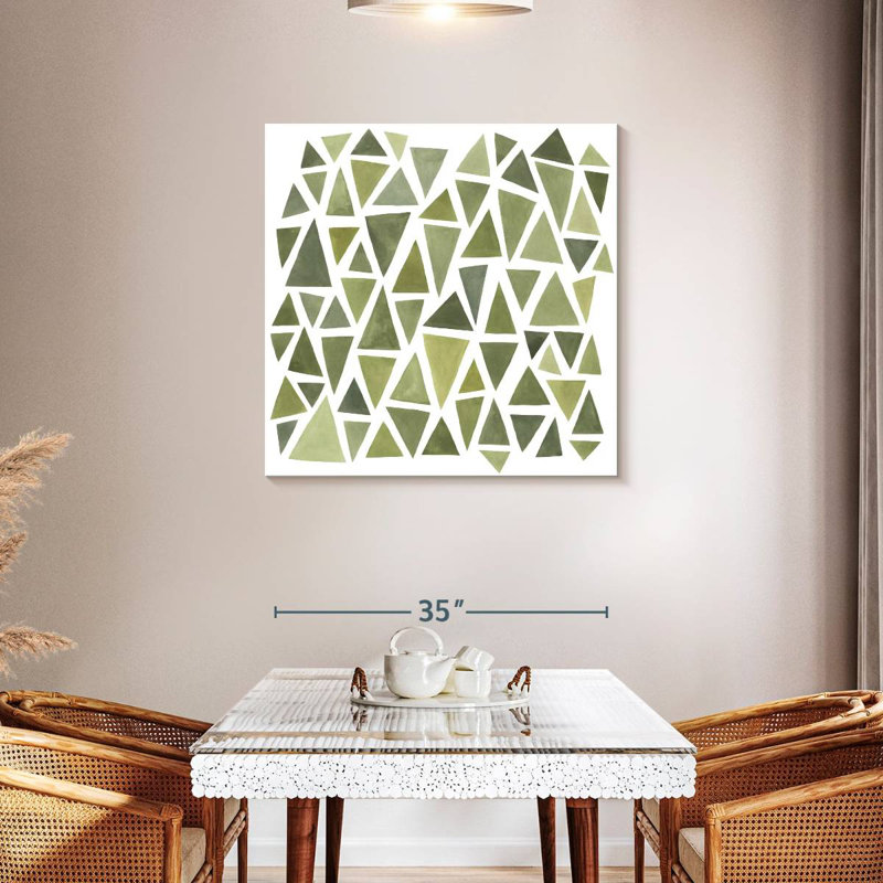 Avery Celadon Geometry I, 36" H x 36" W
