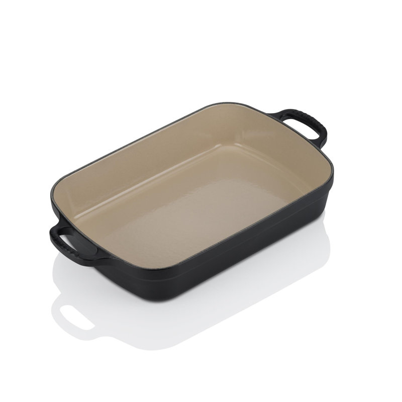 Le Creuset Signature Cast Iron Roaster, Satin Black, 33cm / 4.9L