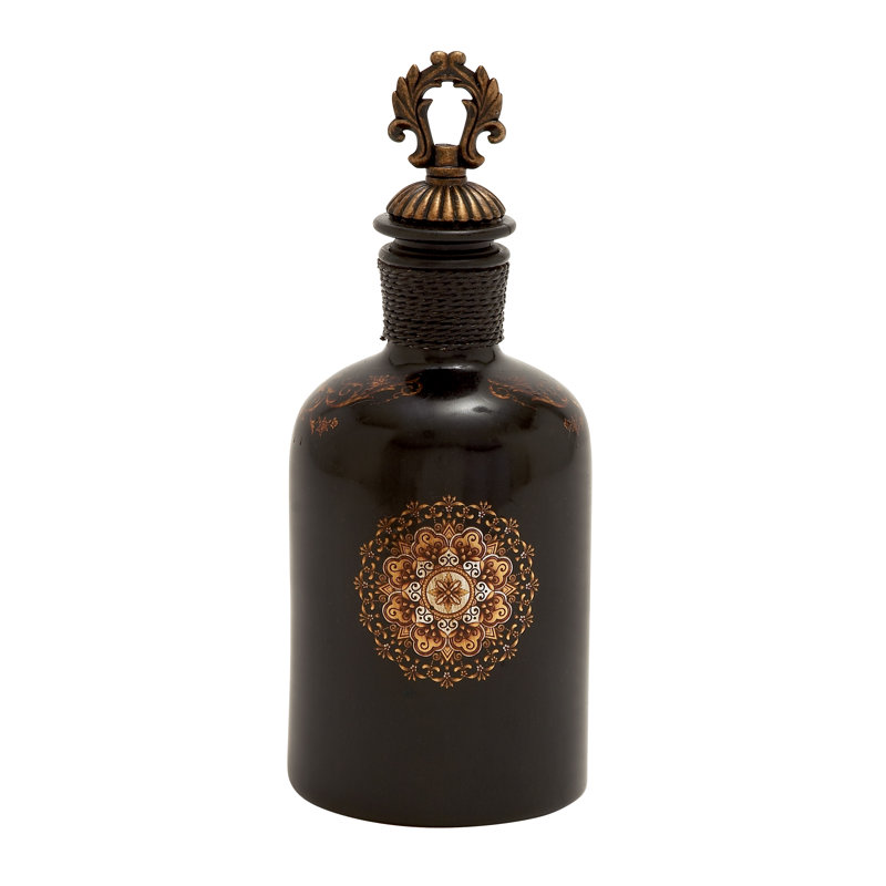 Bouteille décorative, H 14 po x l 6 po x P 6 po