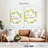 Kema Floursack Lemon Bright Wall Sign-108444150