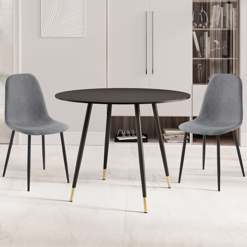 Antigua 2 - Person Dining Set, Black