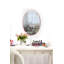 Miroir moderne à DEL, 30 po x 16 po | Acrylique incassable avec panneau de fibres à densité moyenne de 0,2 po d'épaisseur | Rayures néon rose, alimentation 12V | Parfait pour la décoration intérieure et la beauté, la conception élégante et fonctionnelle-561214467