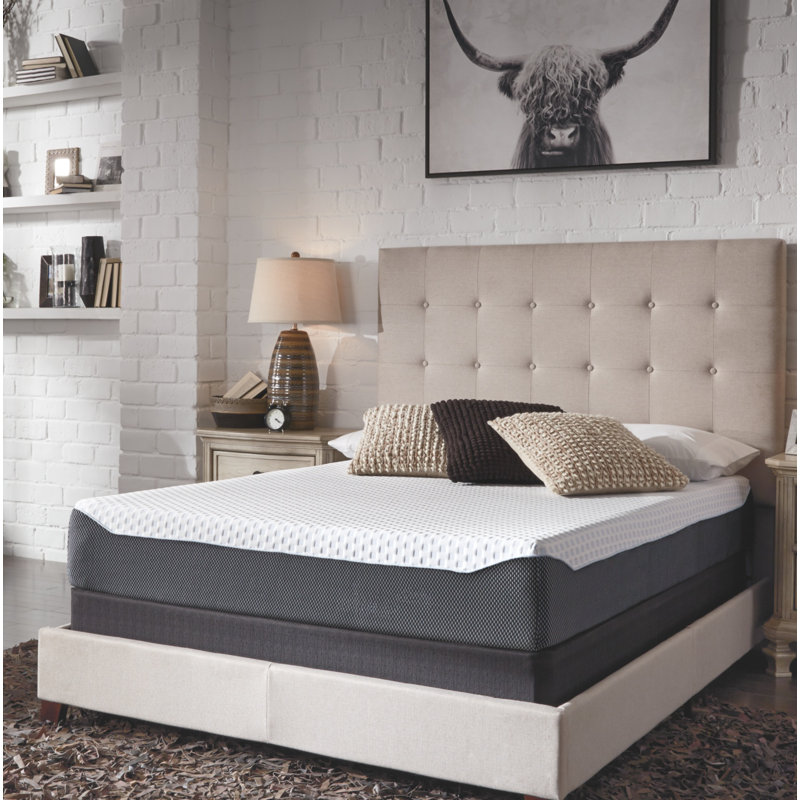 King Size White Adjustable Gel Memory Foam Mattress