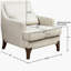 Chaise avec accoudoirs