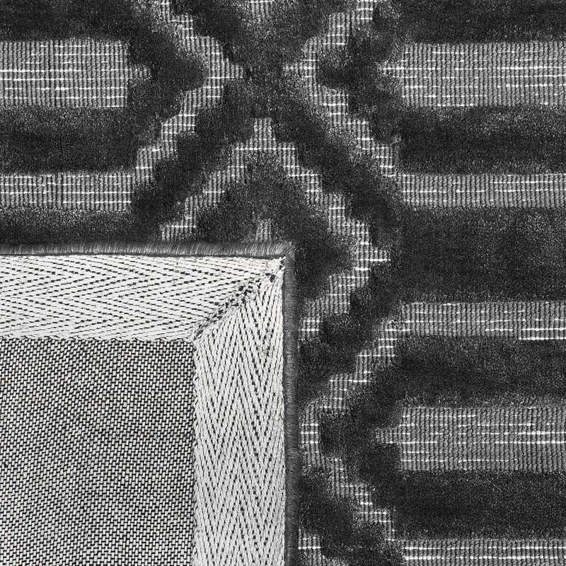 Koopman Geometric Viscose Hand Woven Area Rug, Rectangle 160cm X 230cm
