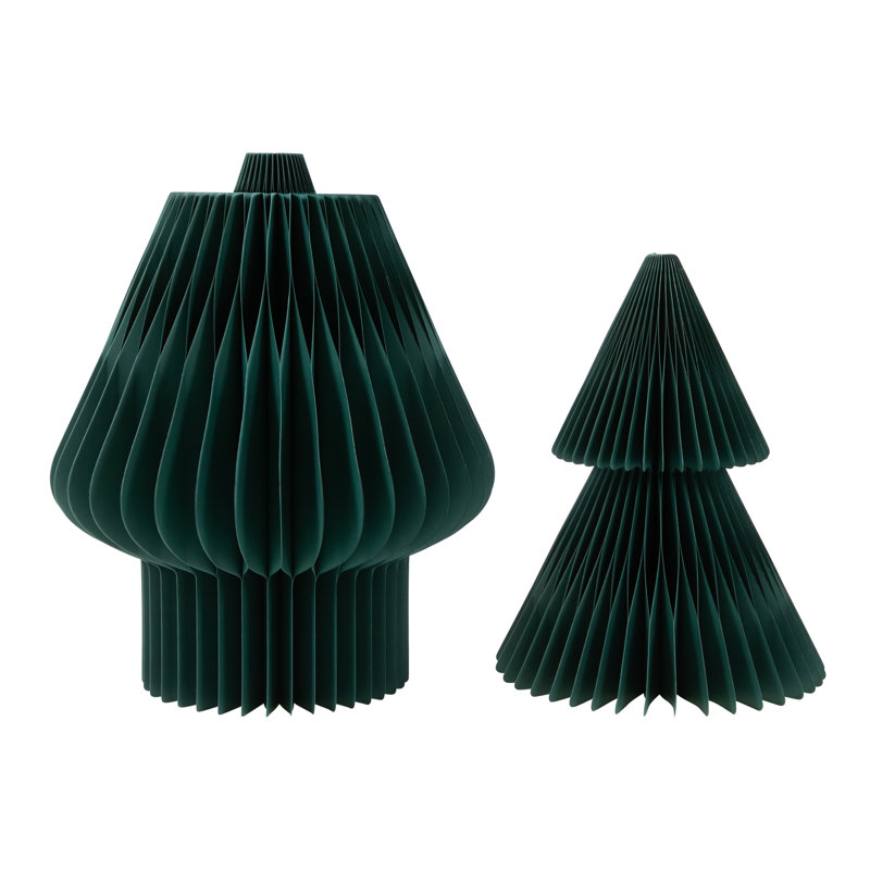 Accordion Honeycomb Foldable Paper Christmas Tree - 3', Green