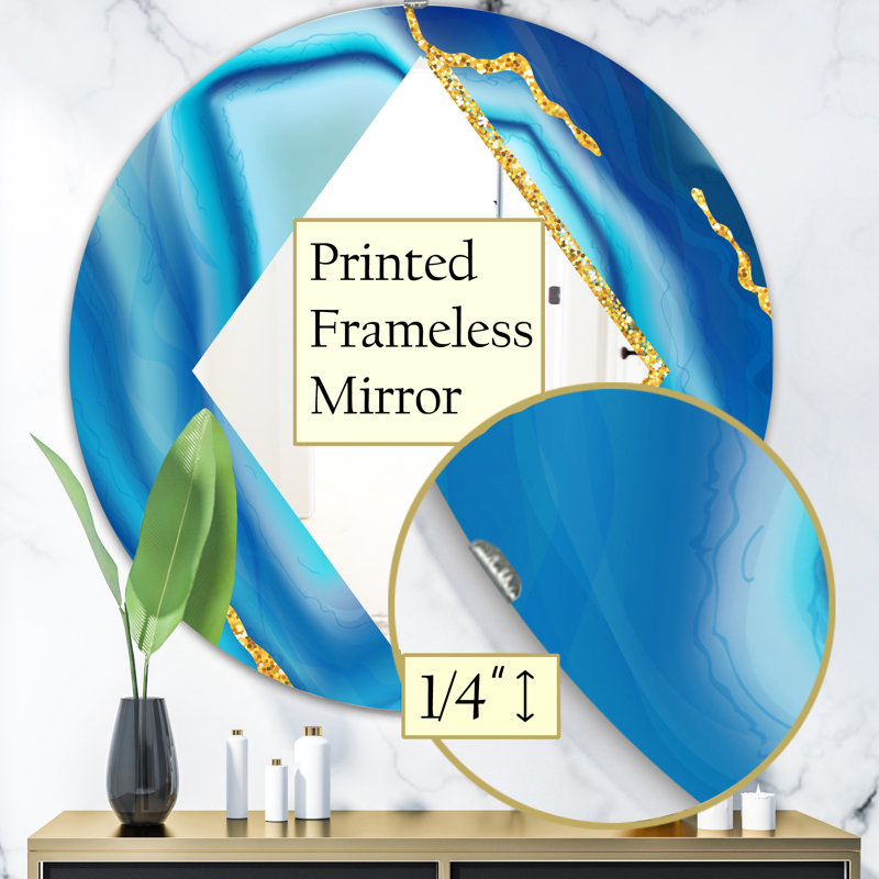 Miroir mural Marled 1 Glam, H 23,6 po x l 23,6 po