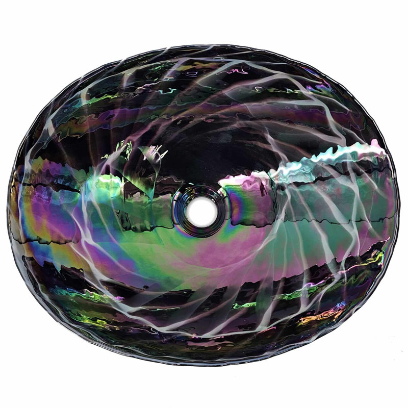 13.75'' L Bathroom Sink, Cosmic Black