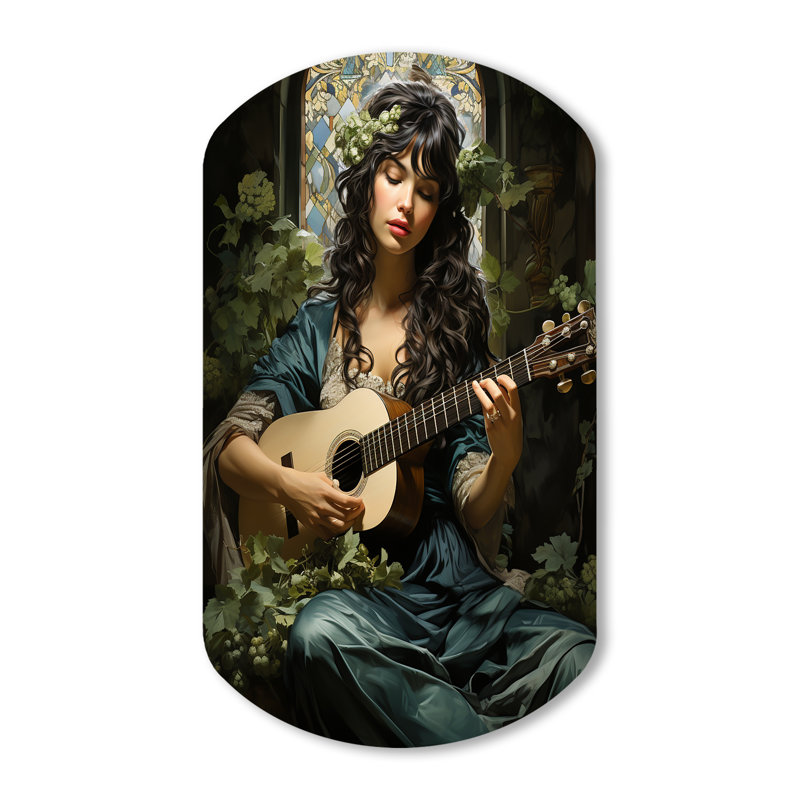 Music Meltic Celtic Emerald - Décoration murale irrégulière en forme de cylindre de musique, H 31 po x l 19 po