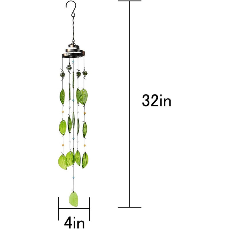 Glass Leaf Wind Chime