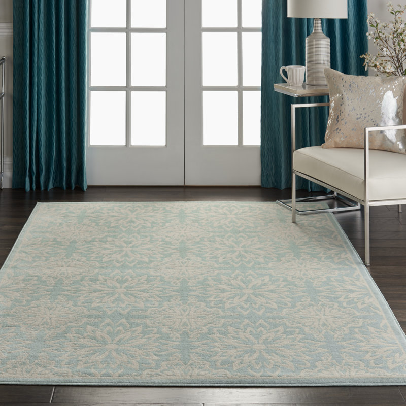 Floral Area Rug, Rectangle 122 x 183cm