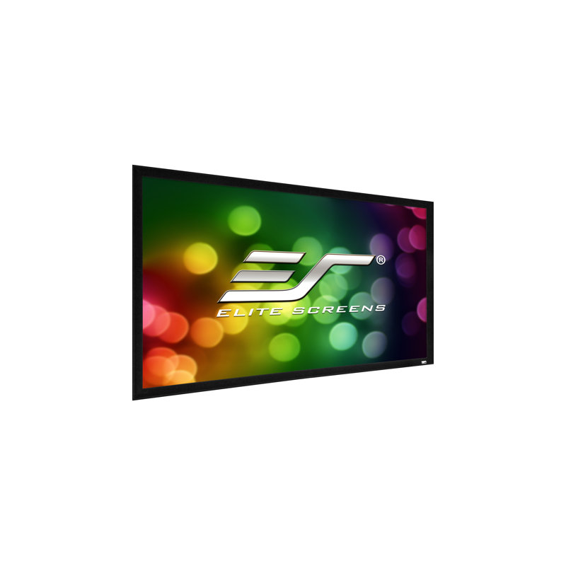 Sable Frame 2 Series Fixed Frame Wall Mounted Projector Screen, Matte White, Black velvet frame, 180" Diagonal