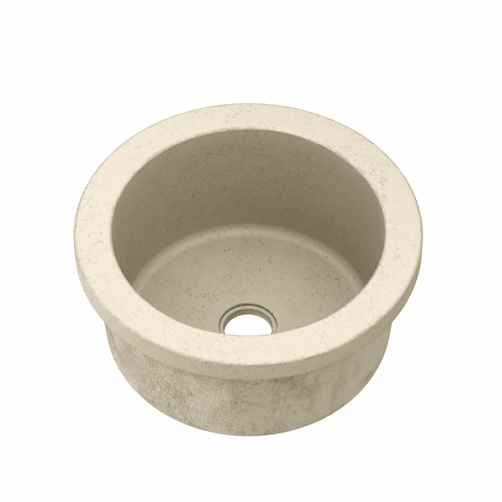 NativeStone Malibu 14" Round Bar Sink, Sand