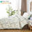 Nayoroom Boho Floral Green Solid Color Reversible Ultra Soft Duvet Cover-1296885041