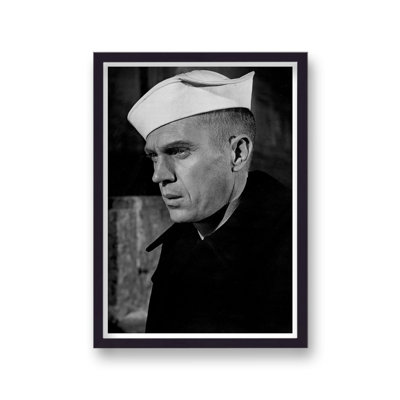 Steve Mcqueen Naval Pea Coat the Sand Pebbles 1 Piece Single Picture Frame Wall Art