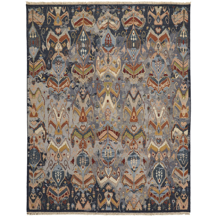Tapis rectangulaire en laine Leylan