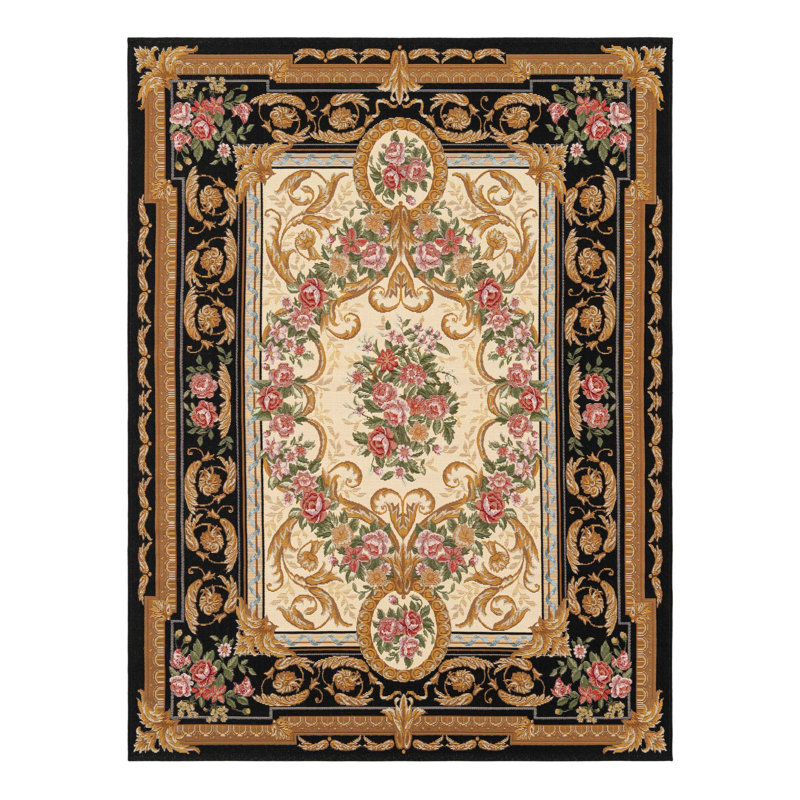 Tapis d'extérieur traditionnel, Rectangle 5 pi 1 po x 7 pi 1 po