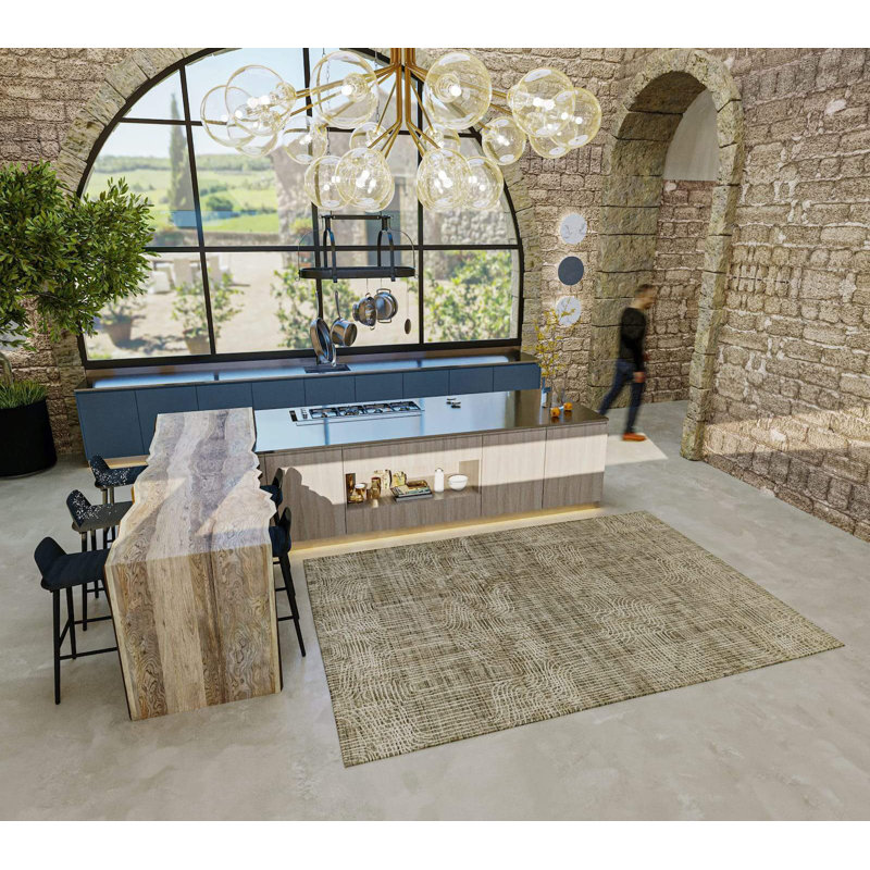Intersect Moroccan Area Rug in Taupe/Beige, Rectangle 2' x 3'