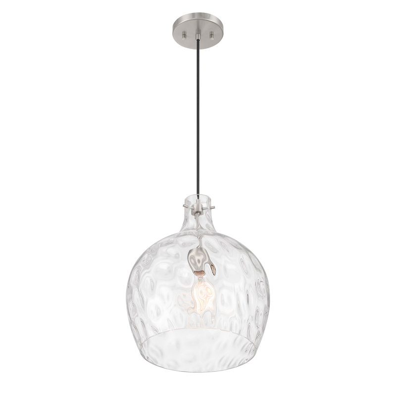 Orjona 1-Light Pendant in Brushed Nickel, Brushed Nickel