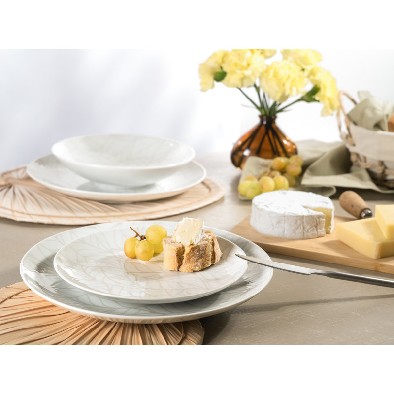 Creatable, 25869, Leaves collection - Home collection, 12 piece dinnerware set