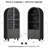 71'' Kitchen Pantry Storage Cabinet With Bookcases, Glass Display Doors, Drawers and Open Shelves(Set Of 3)-230826886