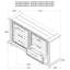 Vintage White 6-drawer Bedroom Dresser Cabinet