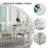Solid Wood Birch white Dining Table