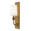 William Wall Sconce - Lacquered Burnished Brass - Rectangle Backplate-1255188385