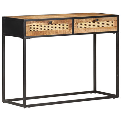 Knepper 39.4'' Solid Wood Top Console Table