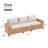 3-seat Outdoor Patio Sofa With Cushions
