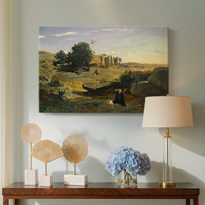 Jean "Hagar in the Wilderness (Hagar dans le désert)" - Art mural sur toile de qualité musée