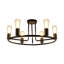 Lustre cylindrique de style bougie à 6 lumières Ilanny
