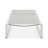 5 - Position Adjustable Outdoor Lounge Chair, Aluminum Frame And Breathable Mesh, 180 Flat, Weather , For Beaches Patios Chaise With , White Grey Space Saving, Various Scenarios-983209845