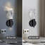 Appliques murales en cristal à DEL à intensité variable, miroir de meuble-lavabo pour salle de bain (2 pièces)-2065376989