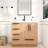 Carla Freestanding Bathroom Vanity with Left Side Drawers-4530067-4530089