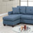 Polyfiber Tufted Cushion Couch Sectional Sofa Chaise Living Room Furniture Reversible Sectionals Chaise-954852375