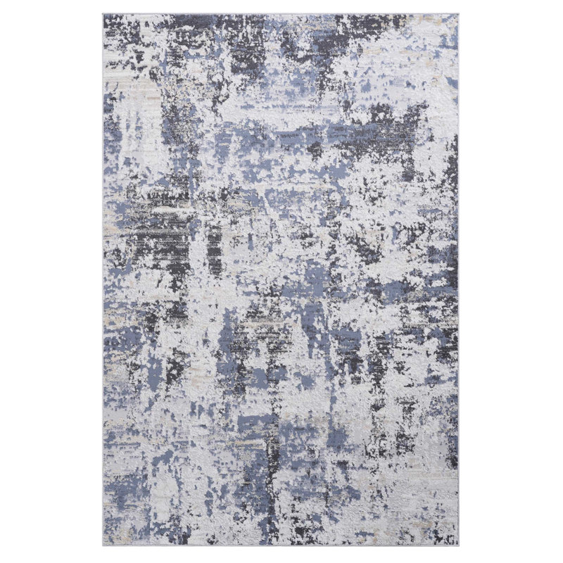 Tapis tissé et gris 8X10