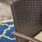 Eligha 6 - Person Acacia Wicker Patio Dining Set with Rectangular Table , Cushions Included