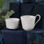 Royal Copenhagen White Fluted High Handle Coffee Mug