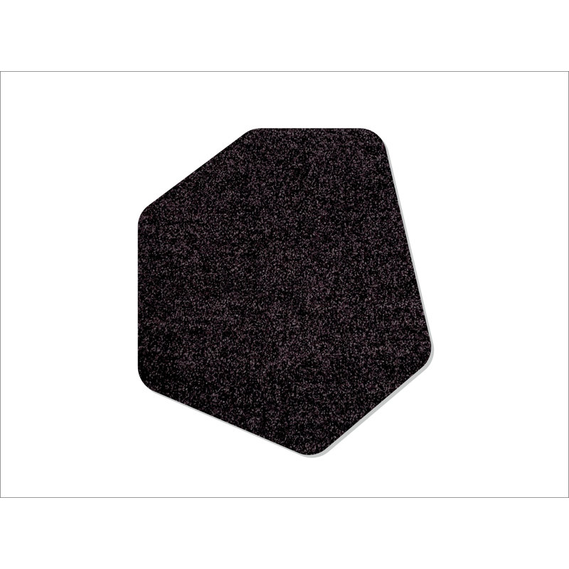 Blithe 87 x 82 cm Non-Slip Indoor Door Mat, Black