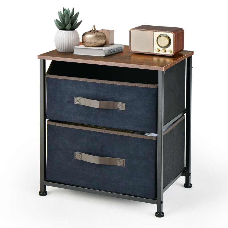 Louviers 45 cm W Iron Bedside Table