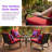 2PC Outdoor Rocking Chairs Seating Group With Cushions & Coffee Table-1167955458