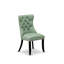 Chaises de salle à manger Dallas Parson - ensemble de 2 chaises capitonnées en polyester vert capitonné-216481497