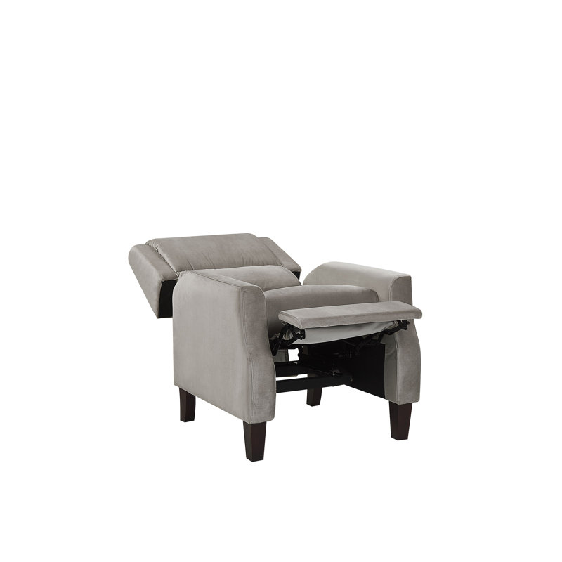 Castin 75cm Wide Velvet Standard Recliner, Grey