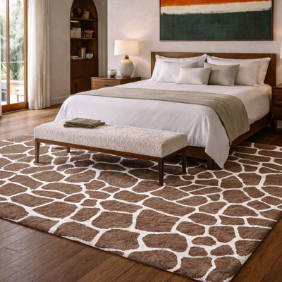 Tapis à poils longs lavable de qualité supérieure