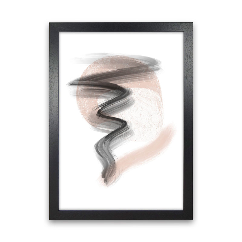 Dalia Chalk Storm by Pixy Paper - Print, Black Framed, 84cm H x 59.4cm W x 3cm D
