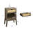 Anurima End Table and Built-In Outlets