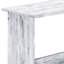 Bureau d'écriture ergonomique avec 3 rangements et tablette latérale pratique en blanc antique noir pour un rangement de bureau efficace