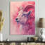 «White Pink Astrology Capricorn Crest I - Astronomie Capricorne», reproduction d'art murale-733138762-733138754