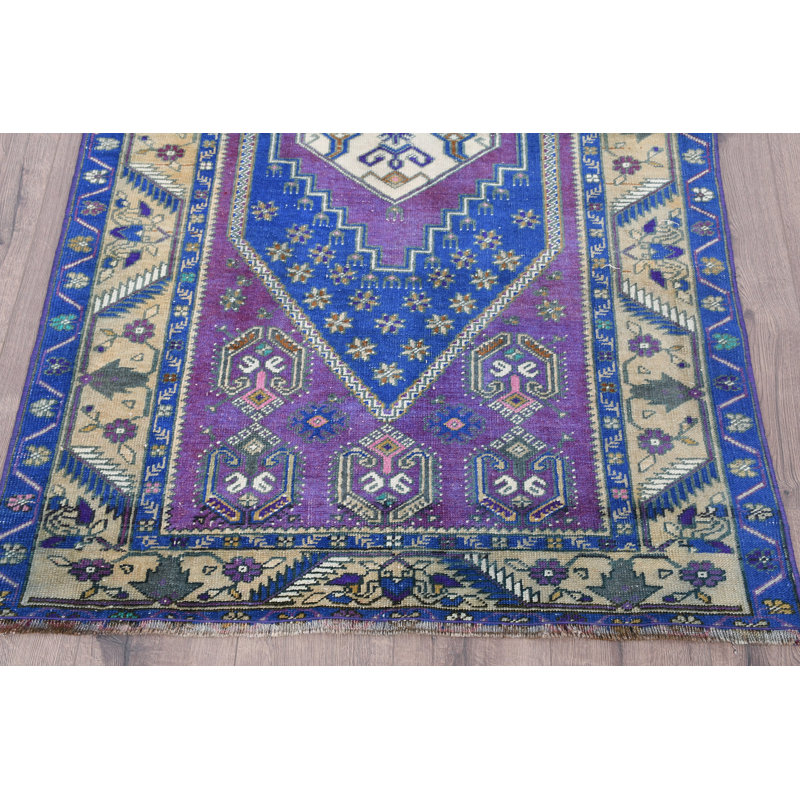 Tapis en laine bleu classique Classic